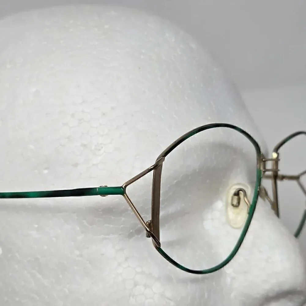 NEOSTYLE SOCIETY 435 GERMANY GOLD GREEN TORTOISE OS EYEGLASS FRAMES 135 58 14